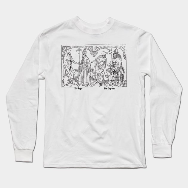 The Emperor and Pope, Dance of Death Long Sleeve T-Shirt by Allegedly